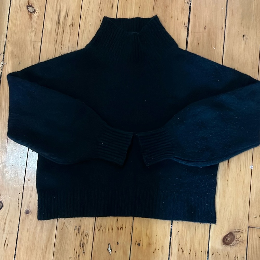 Naadam black cashmere turtleneck